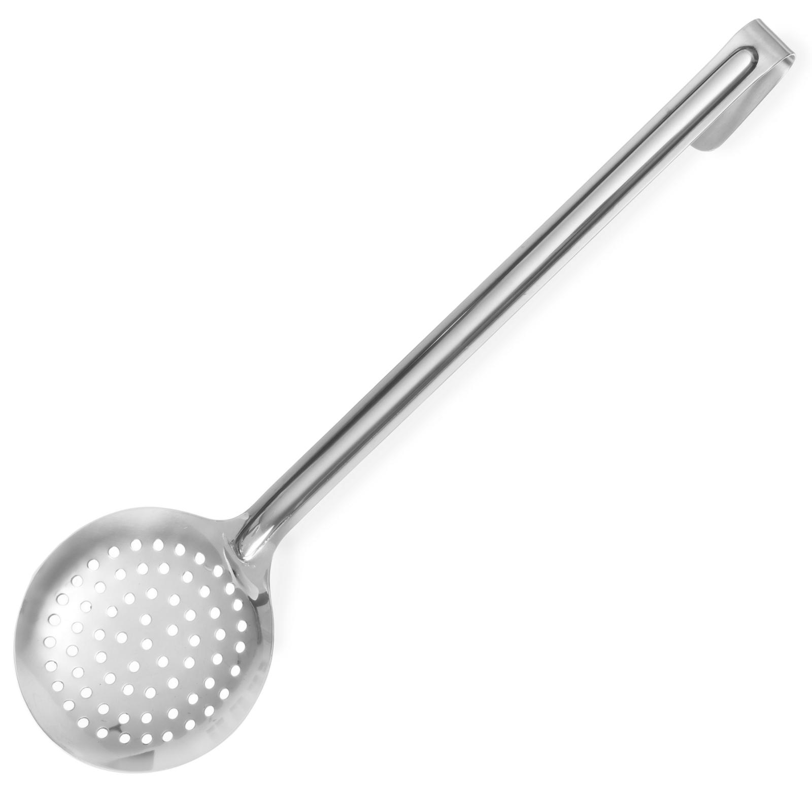 Łyżka cedzakowa HACCP ze stali Kitchen Line śr. 115 mm – Hendi 528204