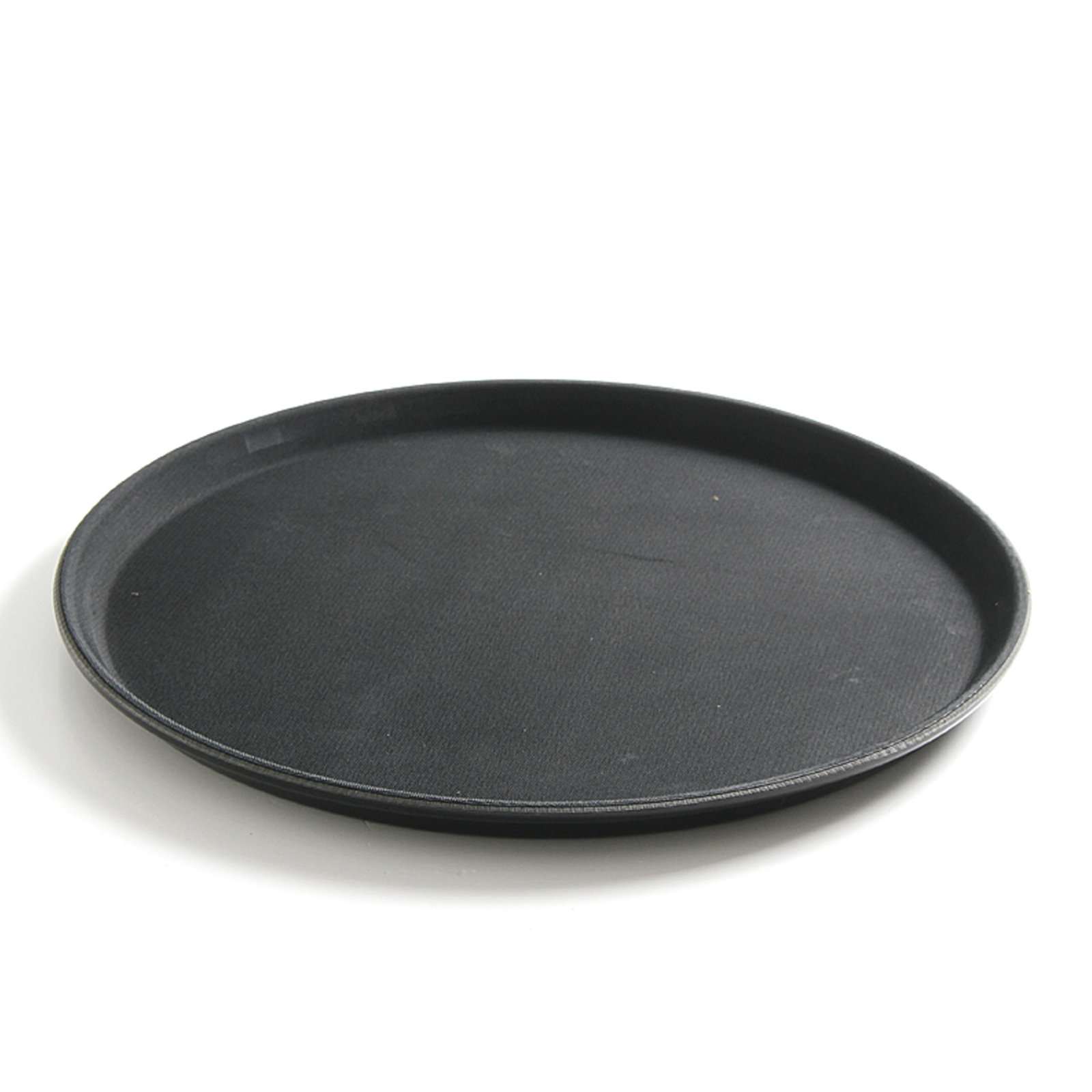 Taca kelnerska antypoślizgowa odporna okrągła śr. 28cm – czarna Taca kelnerska antypoślizgowa odporna okrągła śr. 28cm – czarna