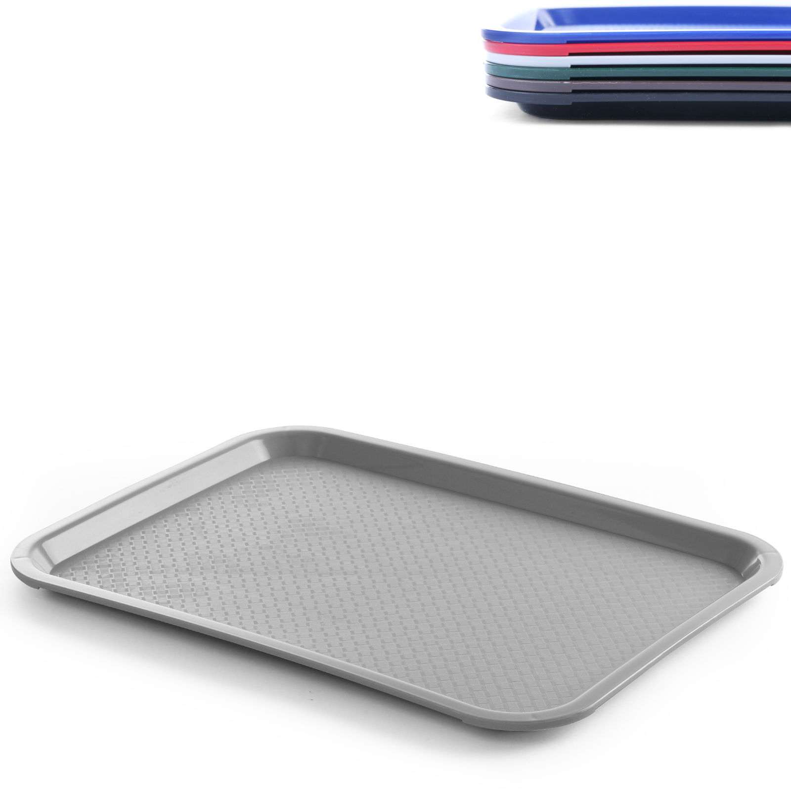 Taca z polipropylenu Fast Food 35x45cm – szara