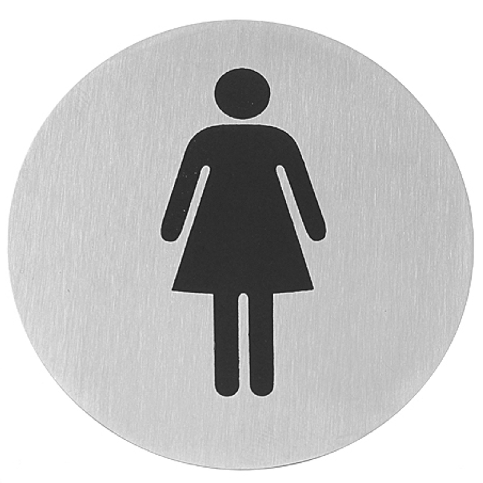 Tabliczka informacyjna samoprzylepna na drzwi WC WOMEN stal nierdzewna śr. 75mm – Hendi 663615 Tabliczka informacyjna samoprzylepna na drzwi WC WOMEN stal nierdzewna śr. 75mm – Hendi 663615