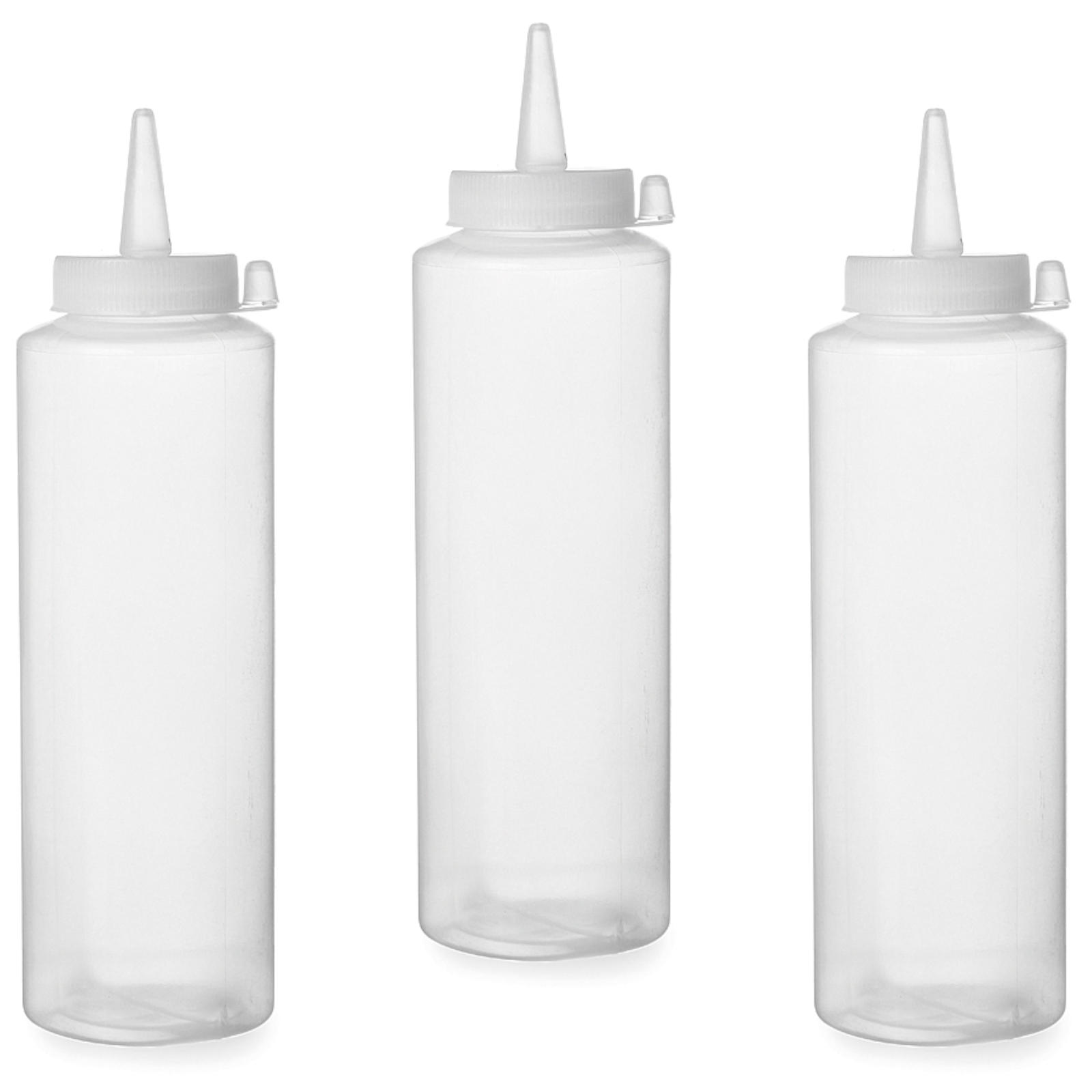 Dyspenser butelka do zimnych sosów zestaw 3szt. – przeźroczysty 0.35L – HENDI 557853 Dyspenser butelka do zimnych sosów zestaw 3szt. – przeźroczysty 0.35L – HENDI 557853
