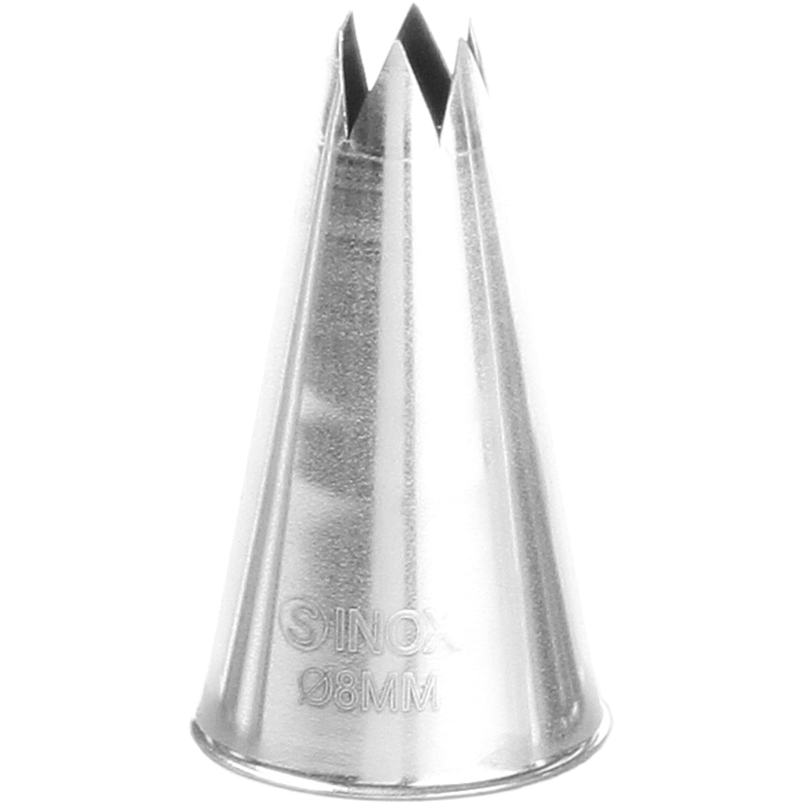 Końcówka tylka gwiazdka do rękawów worków cukierniczych stalowa śr. 8mm – HENDI 551387