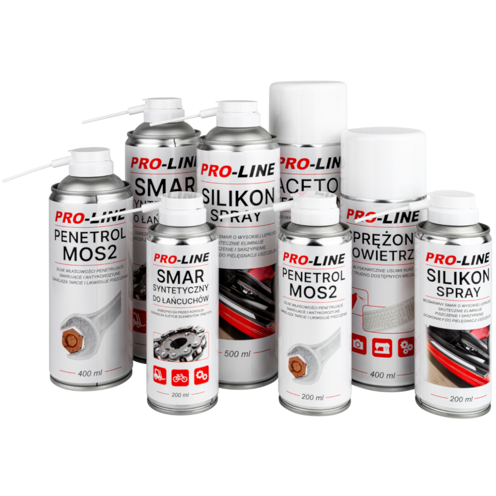Syntetyczny smar do łańcuchów PRO-LINE spray 500ml Syntetyczny smar do łańcuchów PRO-LINE spray 500ml