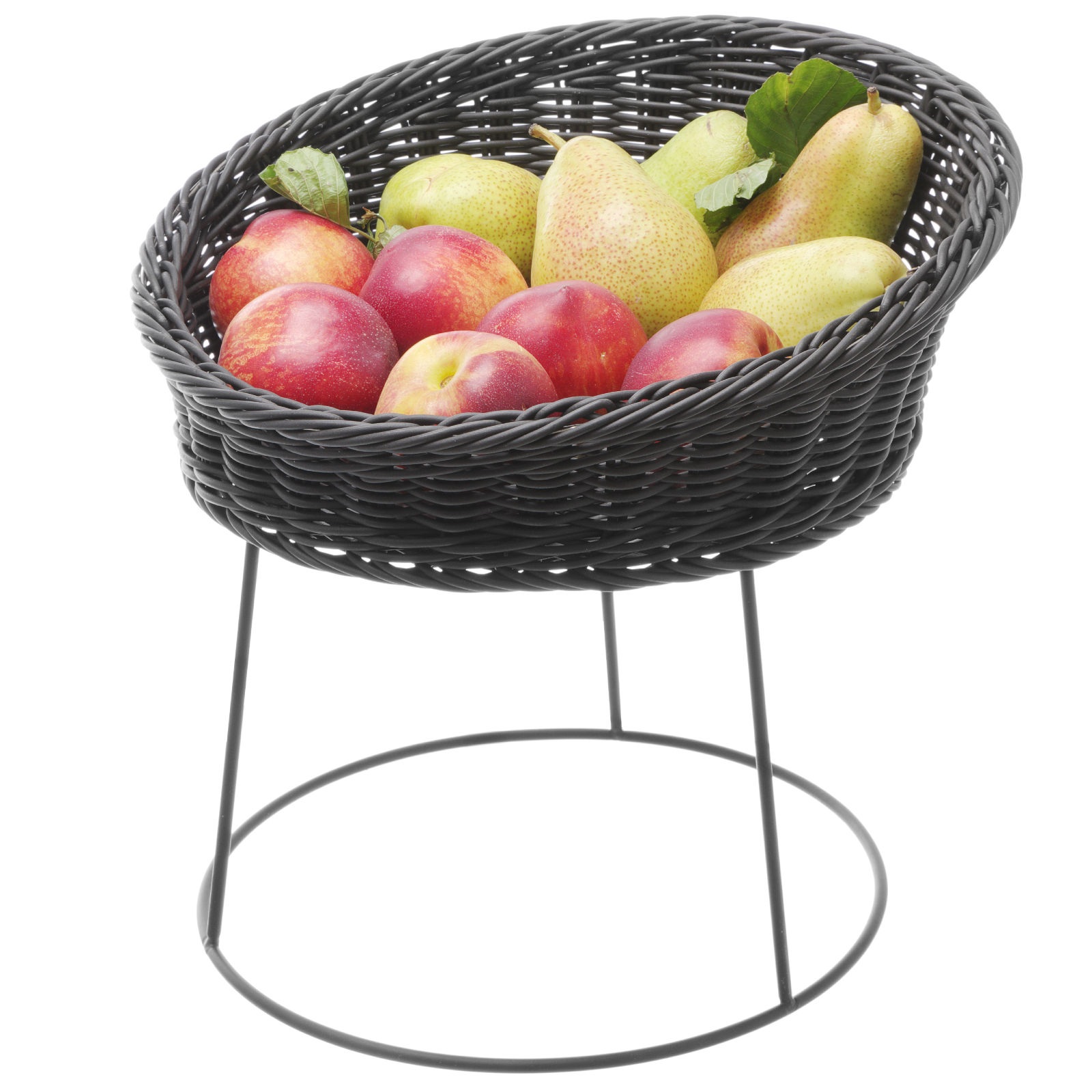 Stojak ekspozytor bufetowy na kosz na owoce pieczywo śr. 250×180 mm – Hendi 426814
