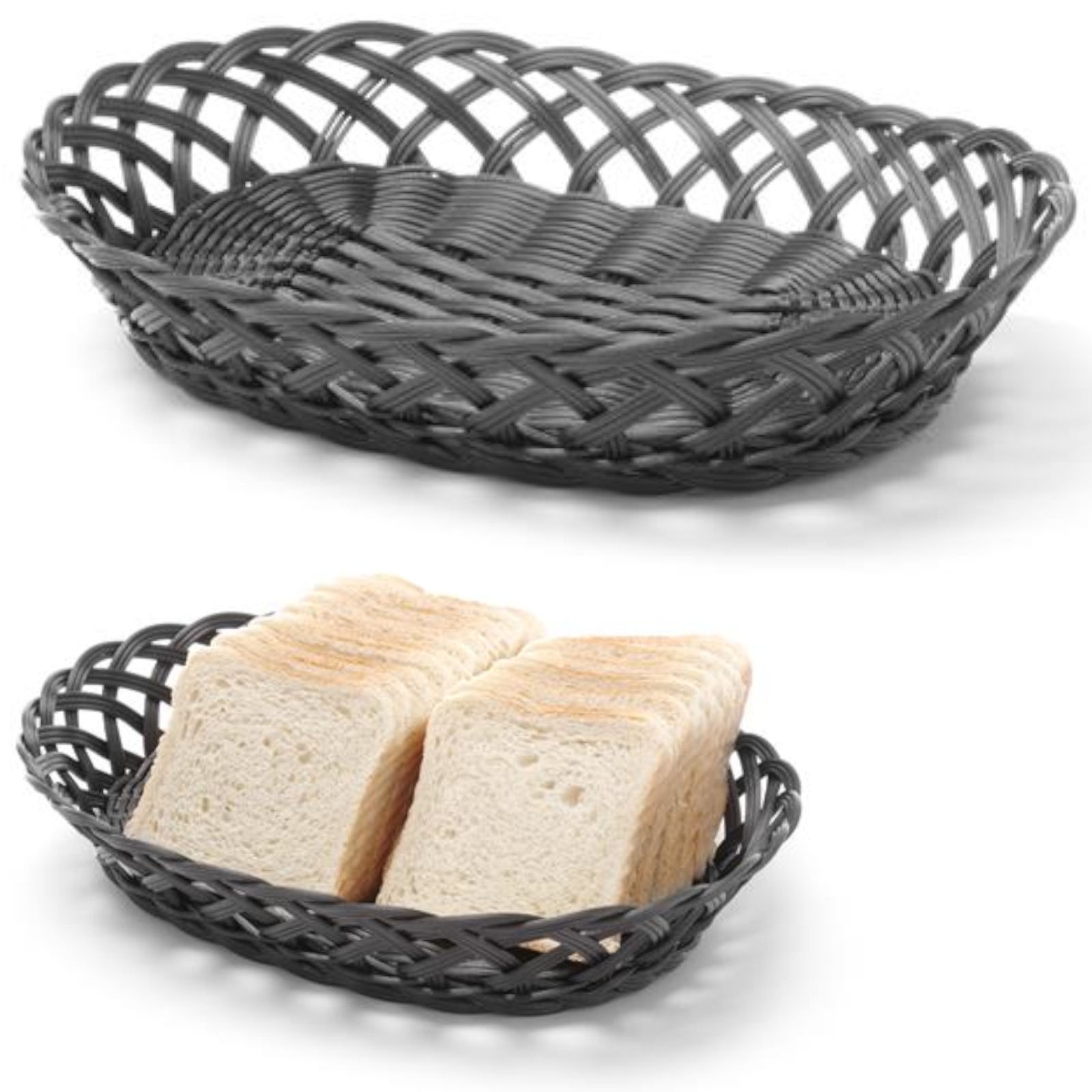 Koszyk pojemnik na owoce warzywa pleciony owalny 320x230x55 mm – Hendi 426265 Koszyk pojemnik na owoce warzywa pleciony owalny 320x230x55 mm – Hendi 426265