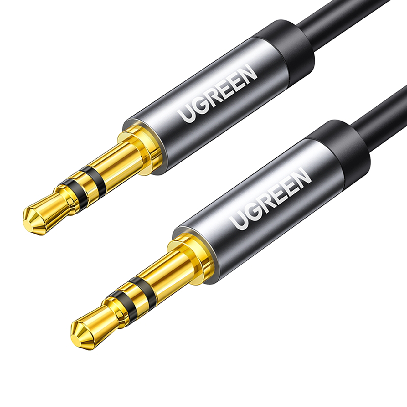 Kabel przewód audio AUX mini jack 3.5mm 1m – czarny Kabel przewód audio AUX mini jack 3.5mm 1m – czarny