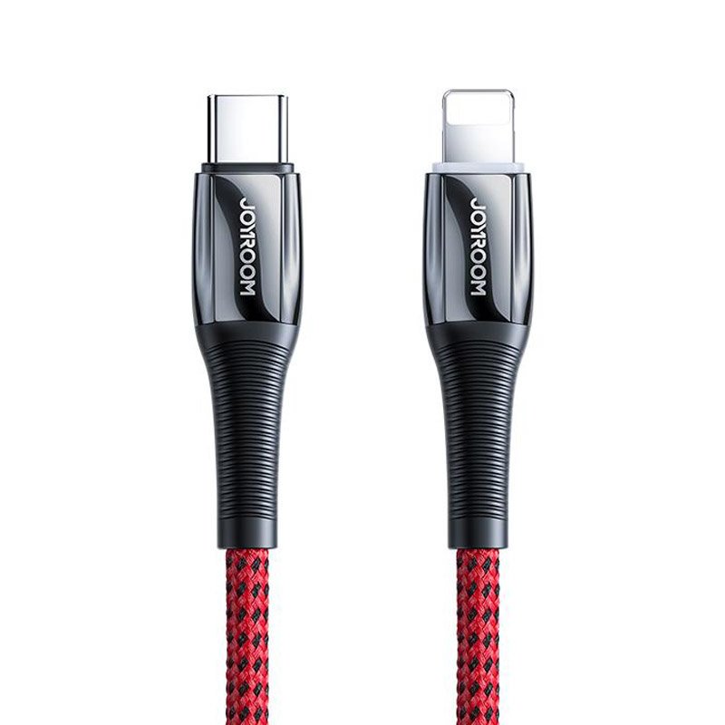 Kabel przewód do iPhone USB-C – Lightning Power Delivery 20W 2.4A 1.2m czerwony
