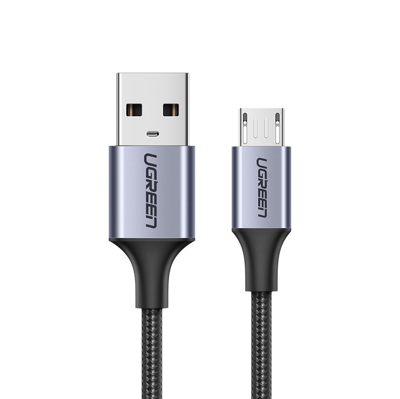 Kabel przewód USB – micro USB 1m szary
