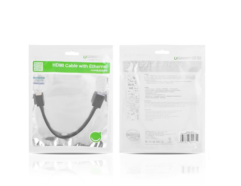 Przejściówka adapter kabel HDMI żeński – mini HDMI męski 4K 60Hz HEC ARC 22cm czarny