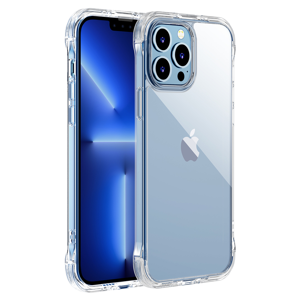 Etui pokrowiec do iPhone 13 Pro pancerna obudowa z haczykami podstawką przezroczysty Etui pokrowiec do iPhone 13 Pro pancerna obudowa z haczykami podstawką przezroczysty