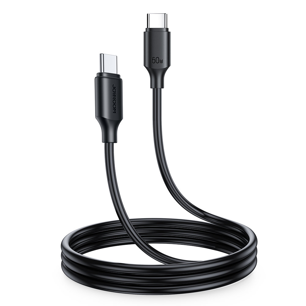 Kabel przewód USB-C – USB-C 480Mb/s 60W 1m czarny