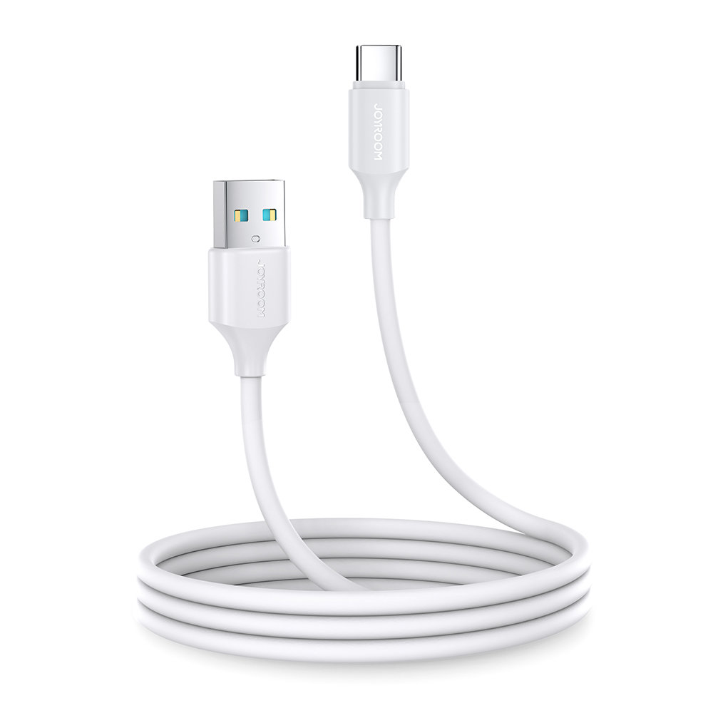 Elastyczny wytrzymały kabel USB – USB-C do ładowania i transmisji danych 1m biały
