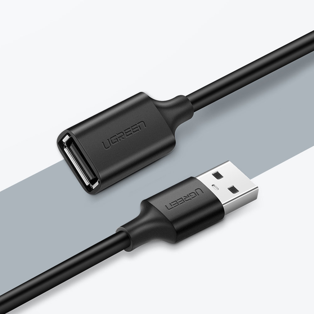 Przedłużacz adapter do kabla przewodu USB 2.0 5m czarny Przedłużacz adapter do kabla przewodu USB 2.0 5m czarny