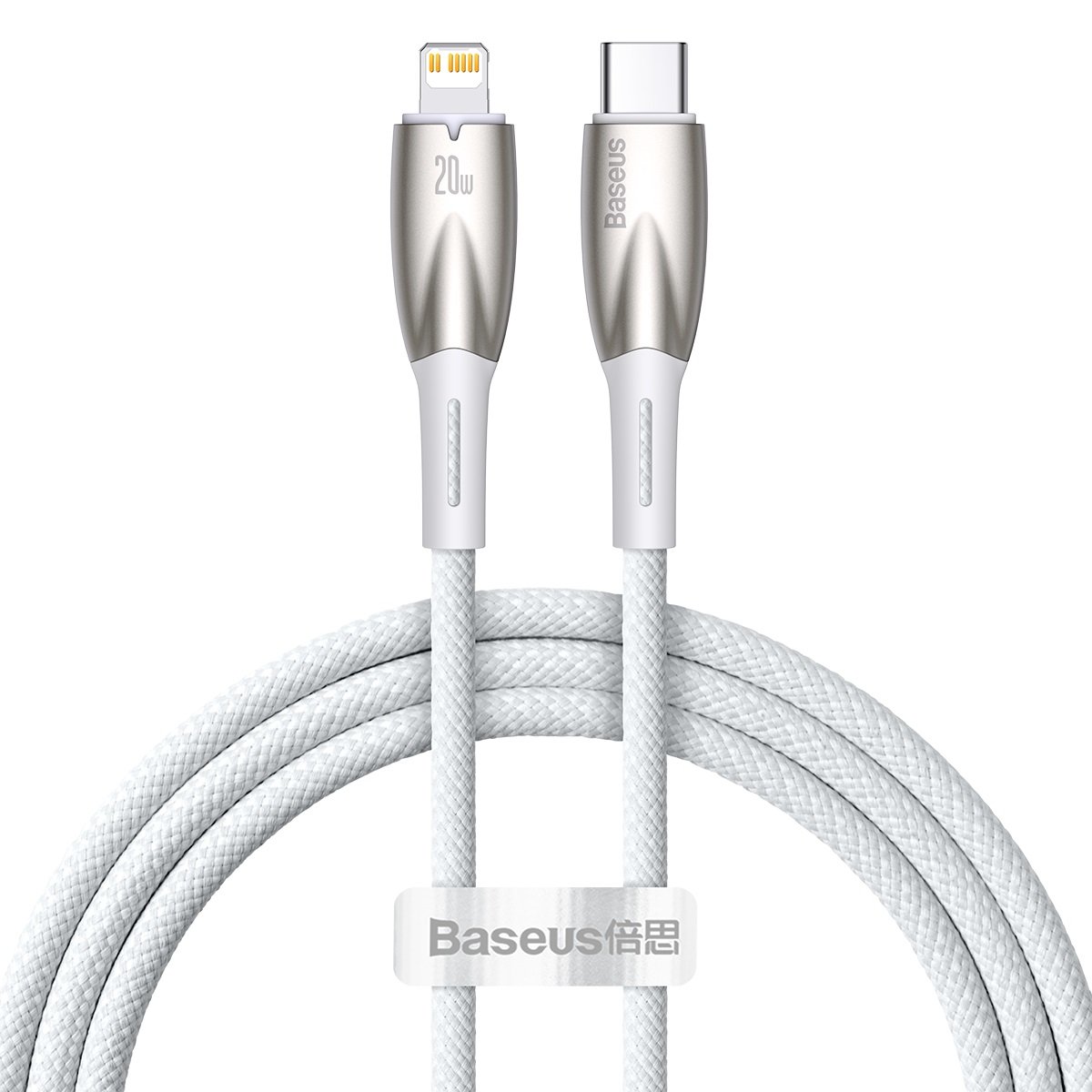 Kabel przewód do szybkiego ładowania iPhone USB-C – Lightning 480Mb/s PD 20W 1m biały Kabel przewód do szybkiego ładowania iPhone USB-C – Lightning 480Mb/s PD 20W 1m biały