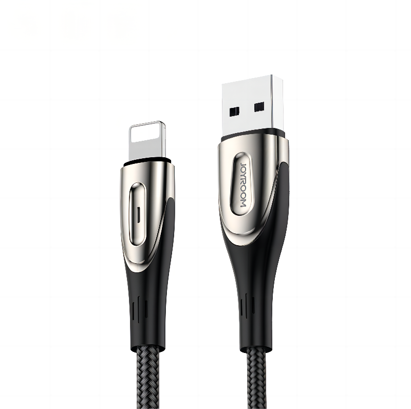Kabel przewód do szybkiego ładowania iPhone USB-A – Lightning Sharp Series 1.2m czarny