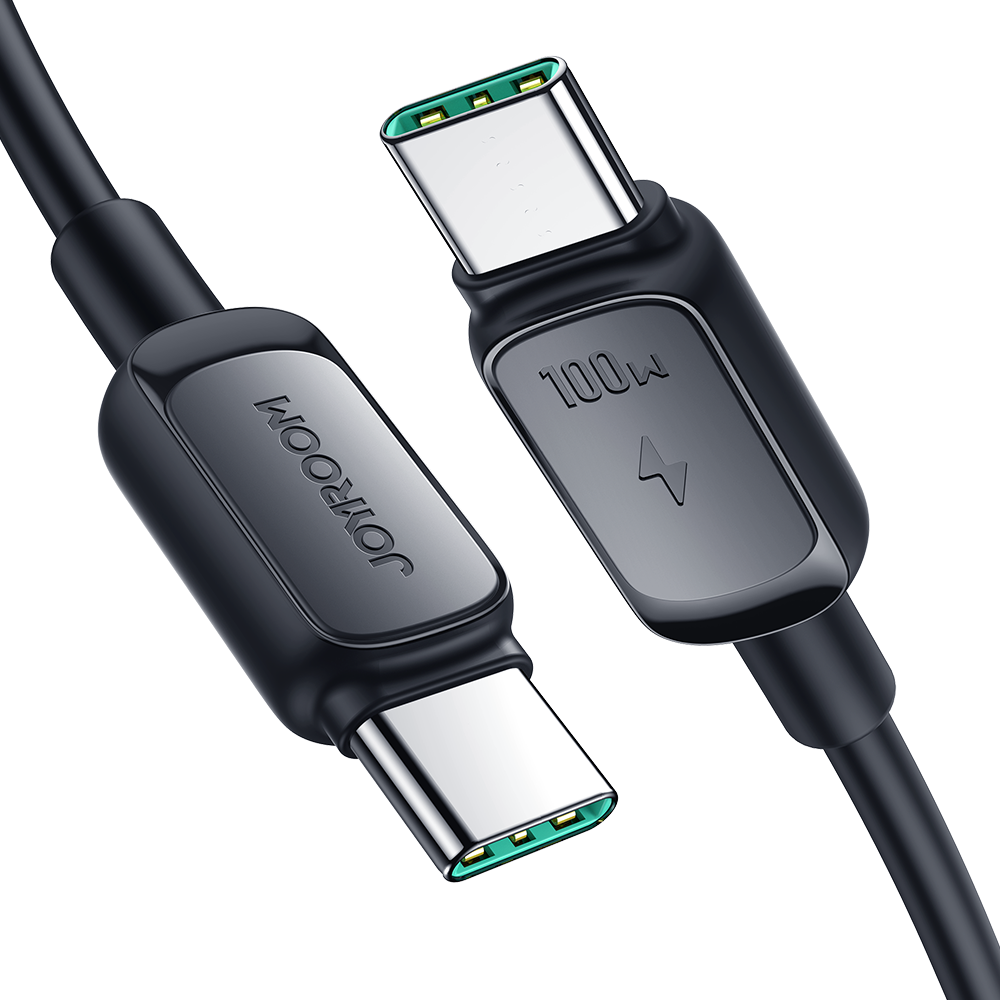 Kabel przewód USB-C – USB-C 100W 1.2m czarny Kabel przewód USB-C – USB-C 100W 1.2m czarny
