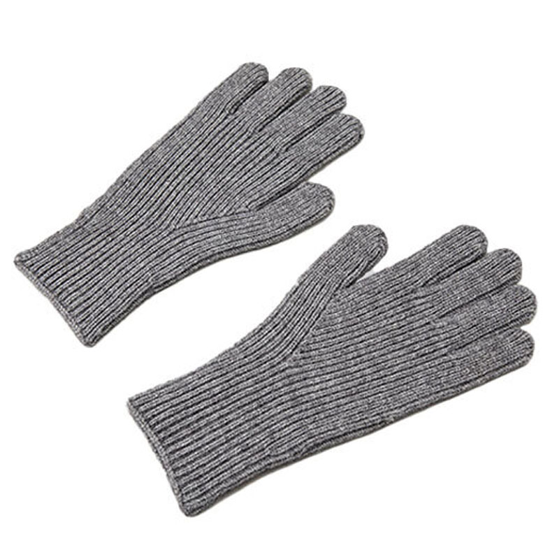 Rękawiczki z dzianiny do telefonu z wycięciem na palce unisex szare Rękawiczki z dzianiny do telefonu z wycięciem na palce unisex szare