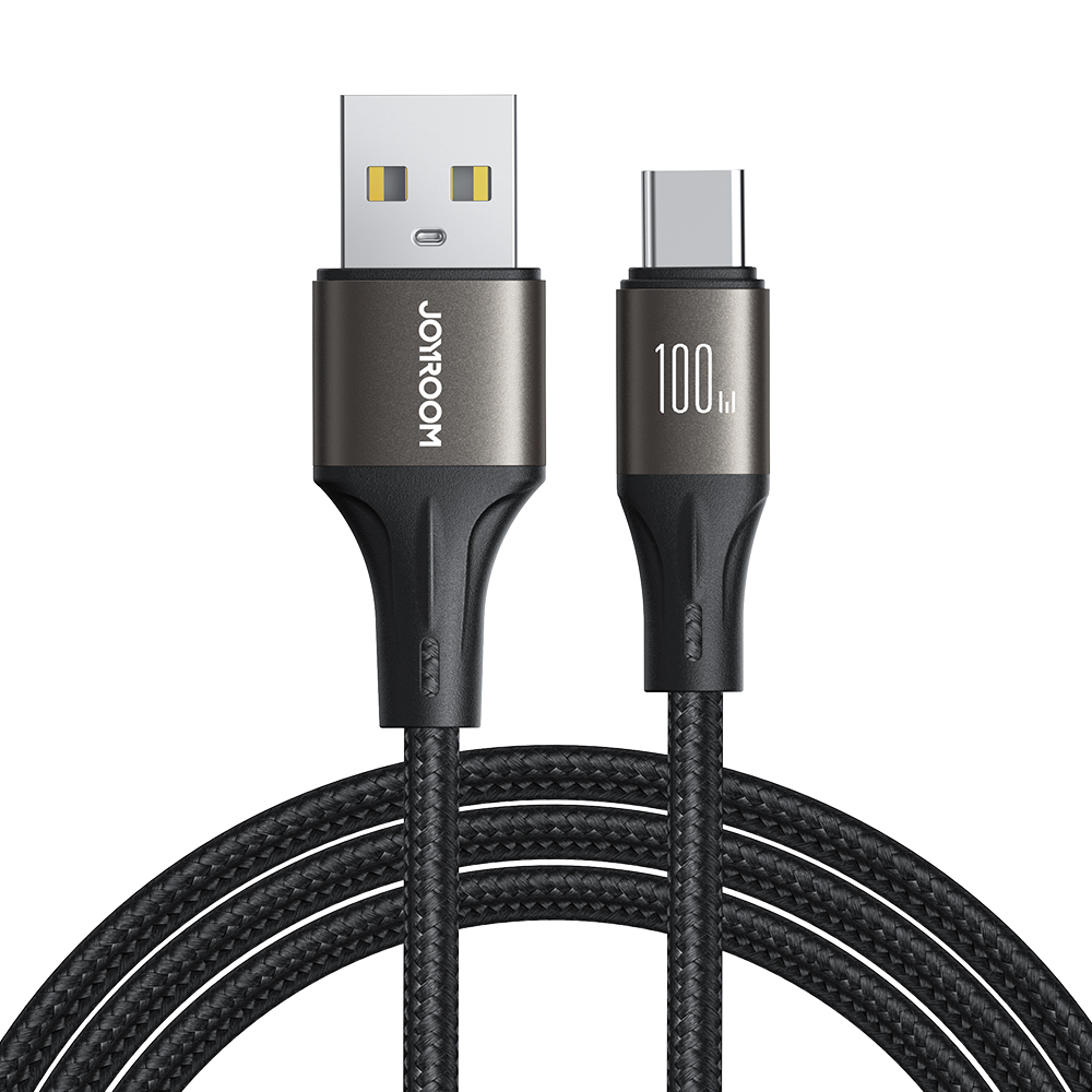 Kabel przewód Light-Speed Series USB-A – USB-C szybki transfer 100W 1.2m czarny Kabel przewód Light-Speed Series USB-A – USB-C szybki transfer 100W 1.2m czarny