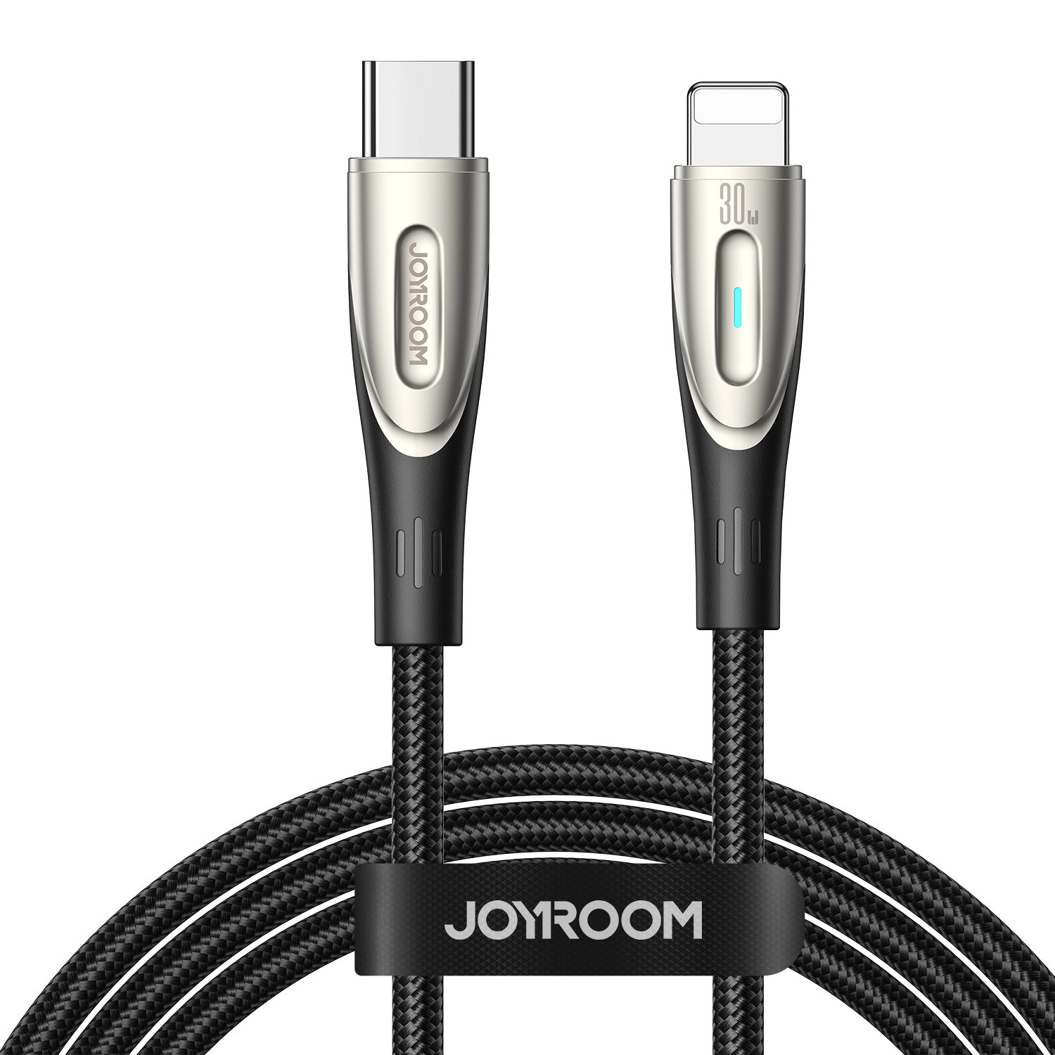 Kabel przewód do iPhone Star-Light Series USB-C – Lightning 30W 1.2m czarny