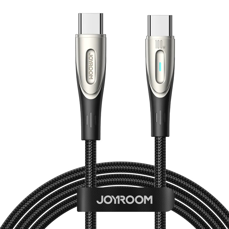 Kabel przewód w oplocie Star-Light Series USB-C – USB-C 100W 1.2m czarny