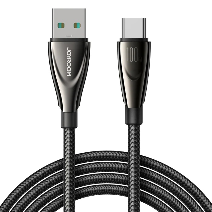 Kabel przewód w oplocie Pioneer Series USB-A – USB-C 100W 1.2m czarny