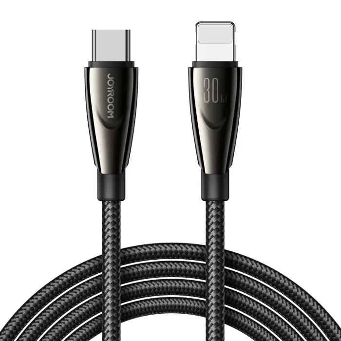 Kabel przewód do iPhone Pioneer Series USB-C – Lightning 30W 1.2m czarny