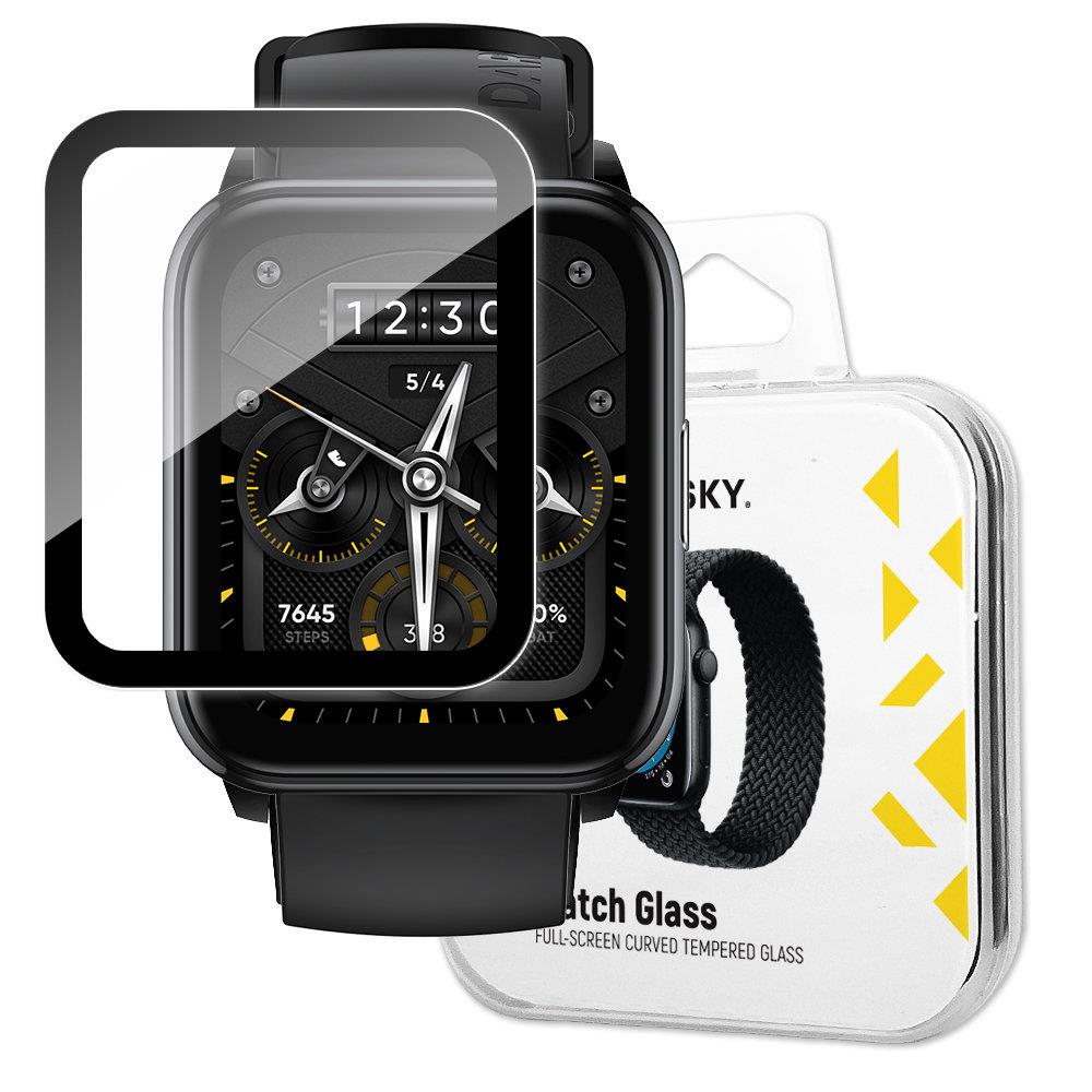 Hybrydowe szkło ochronne do Realme Watch 2 Pro czarny Hybrydowe szkło ochronne do Realme Watch 2 Pro czarny