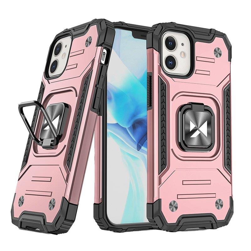 Etui iPhone 14 Plus pancerny pokrowiec uchwyt magnetyczny ring złote Etui iPhone 14 Plus pancerny pokrowiec uchwyt magnetyczny ring złote