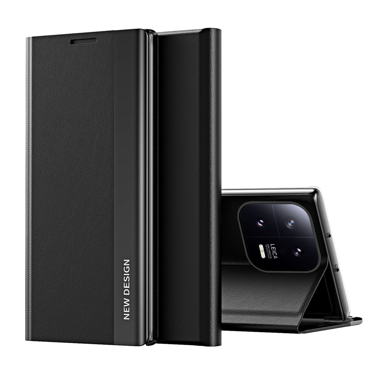 Etui pokrowiec z klapką i podstawką do Xiaomi 13 Lite Sleep Case Pro czarny Etui pokrowiec z klapką i podstawką do Xiaomi 13 Lite Sleep Case Pro czarny