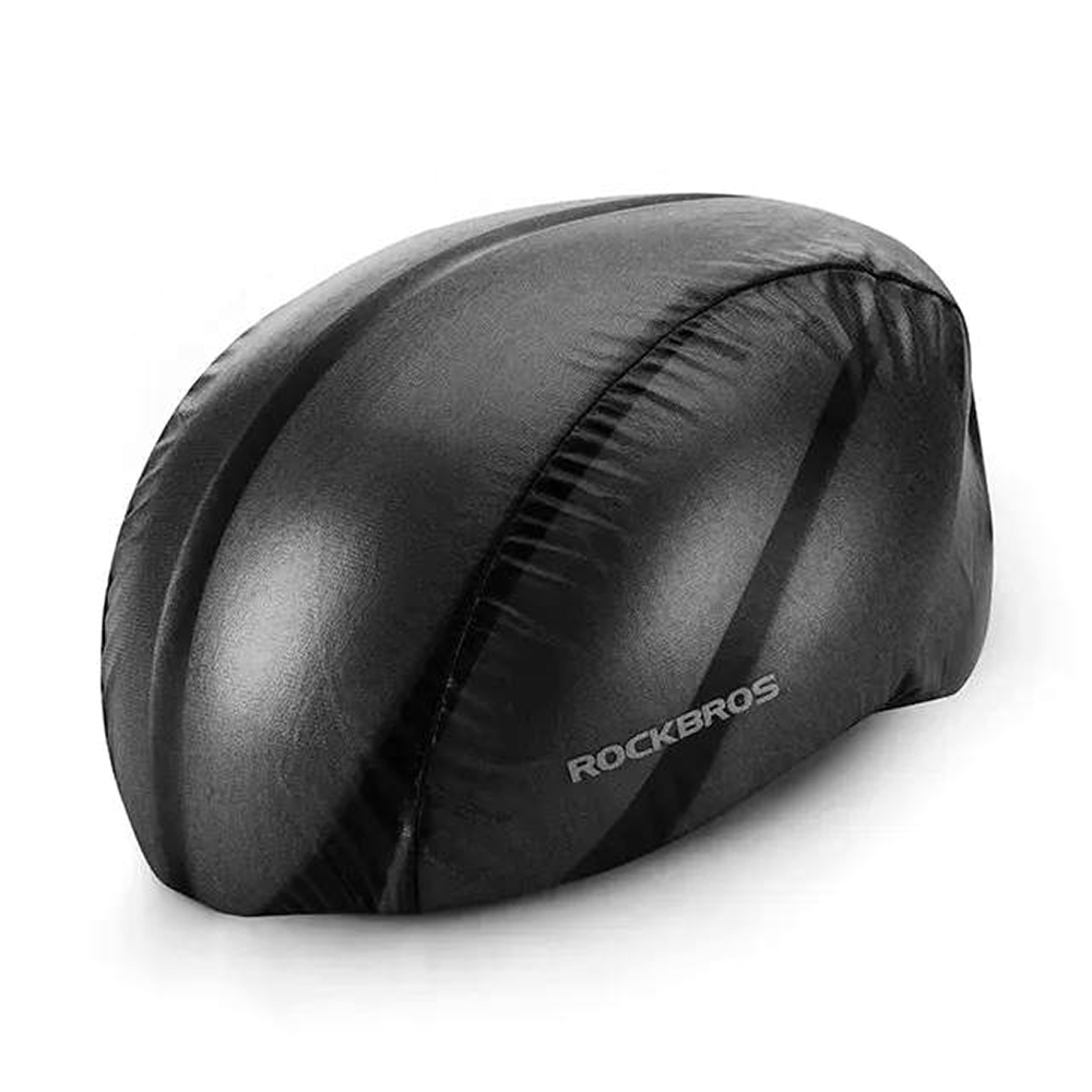 Pokrowiec przeciwdeszczowy na kask rowerowy czarny Pokrowiec przeciwdeszczowy na kask rowerowy czarny