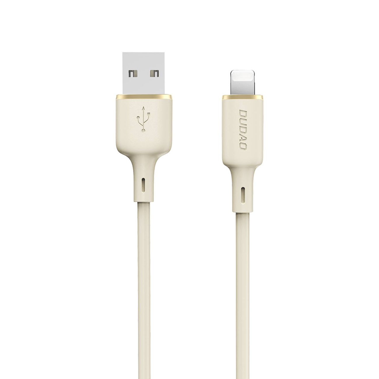 Kabel przewód do iPhone wzmacniany SR USB-A – Lightning 5A 1m beżowy