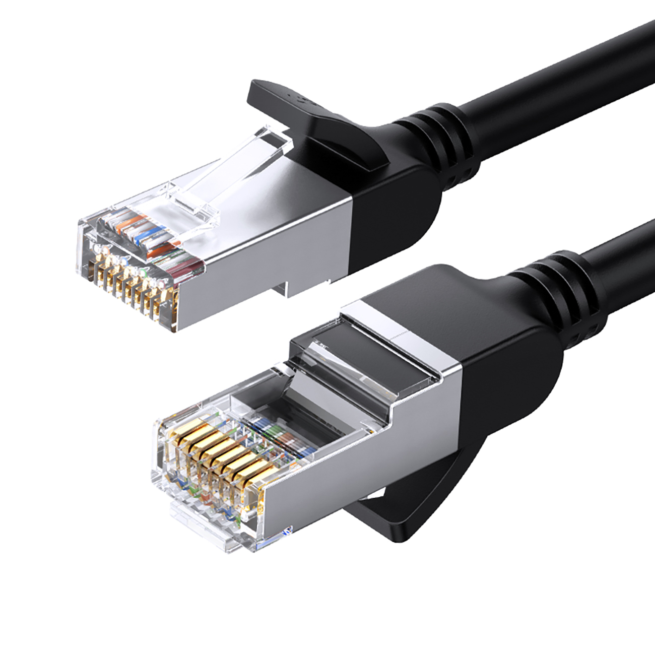Kabel sieciowy patchcord RJ45 Ethernet Cat 6 U/UTP okrągły 3m – czarny Kabel sieciowy patchcord RJ45 Ethernet Cat 6 U/UTP okrągły 3m – czarny