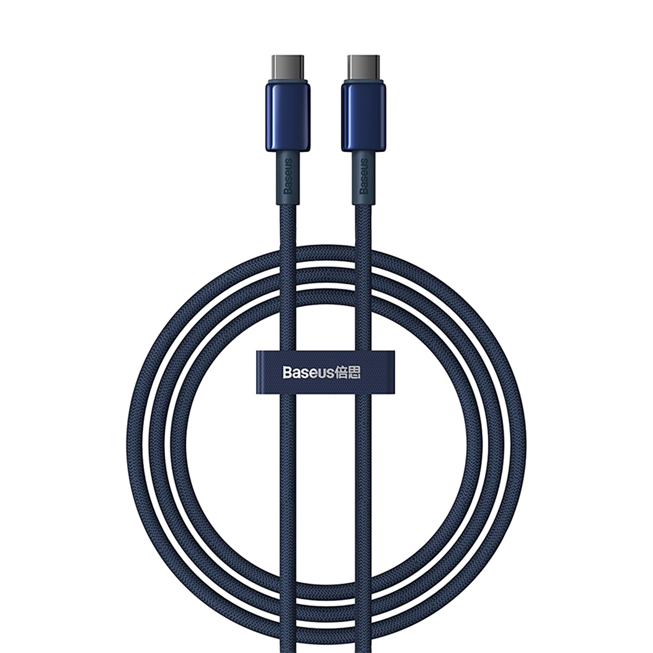 Kabel przewód Tungsten Gold USB-C – USB-C 100W 1m – granatowy Kabel przewód Tungsten Gold USB-C – USB-C 100W 1m – granatowy