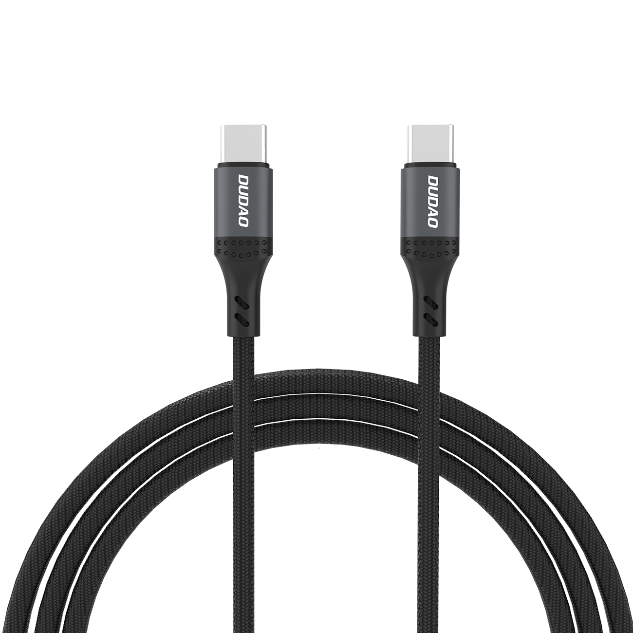 Kabel przewód z oplotem L3CC USB-C – USB-C 60W 1.2m – czarny