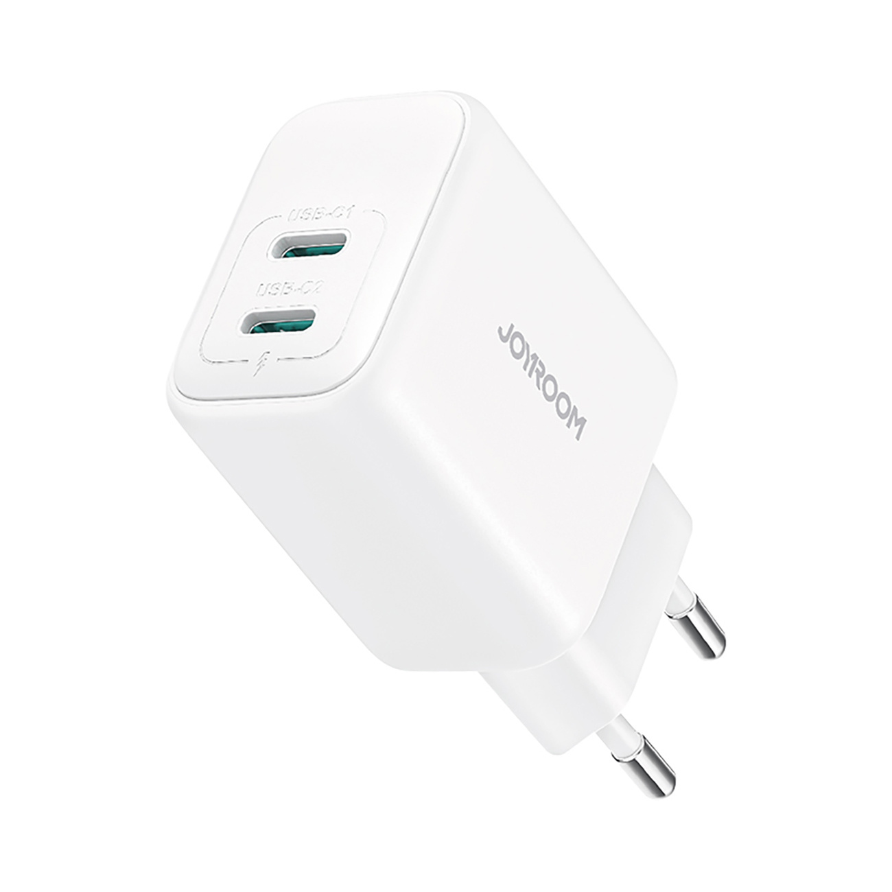 Ładowarka sieciowa 2x USB-C 20W PD QC 3.0 – biała Ładowarka sieciowa 2x USB-C 20W PD QC 3.0 – biała
