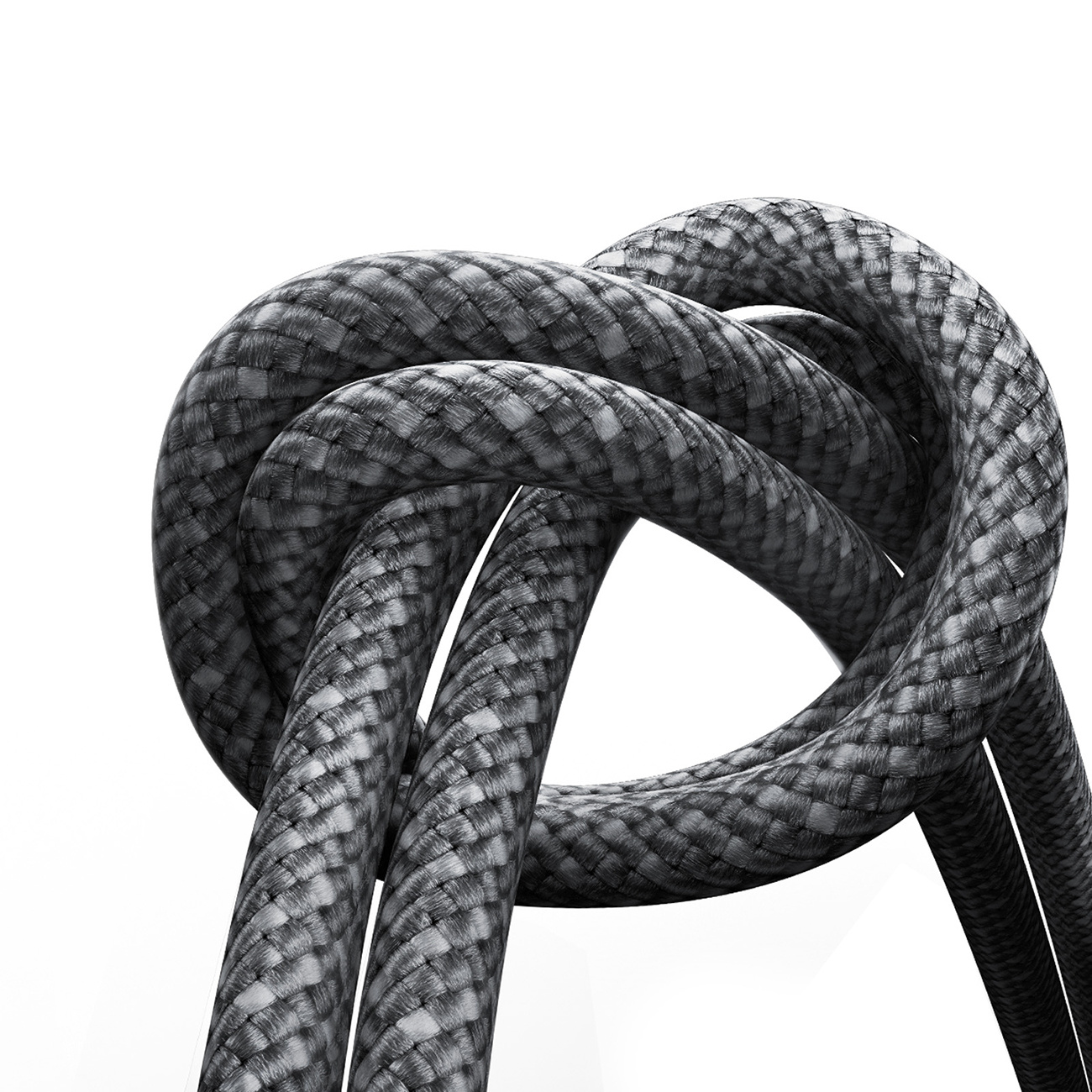 Kabel przewód USB-A – USB-C z organizerem uchwytem magnetycznym 1.2m – szary