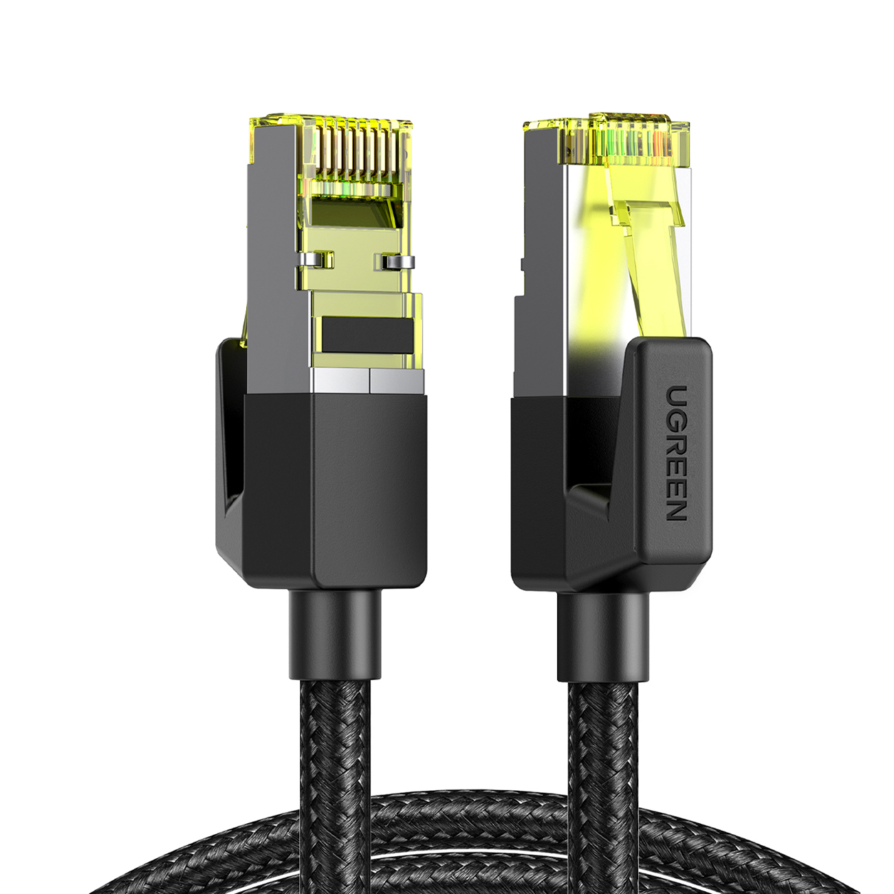 Kabel przewód patchcord Ethernet RJ45 Cat 7 10 Gbps 3m – czarny