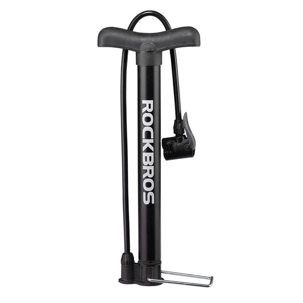 Pompka rowerowa podłogowa 120psi / 8bar końcówki do piłek materacy – czarna