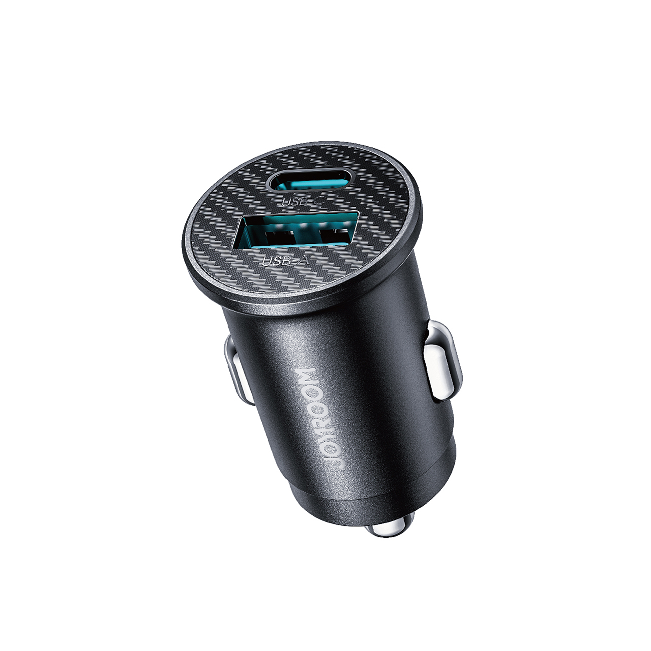Ładowarka samochodowa Mini 15W USB-A USB-C – czarna Ładowarka samochodowa Mini 15W USB-A USB-C – czarna