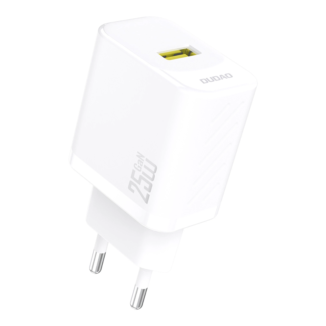 Ładowarka sieciowa GaN 25W USB-A – biała