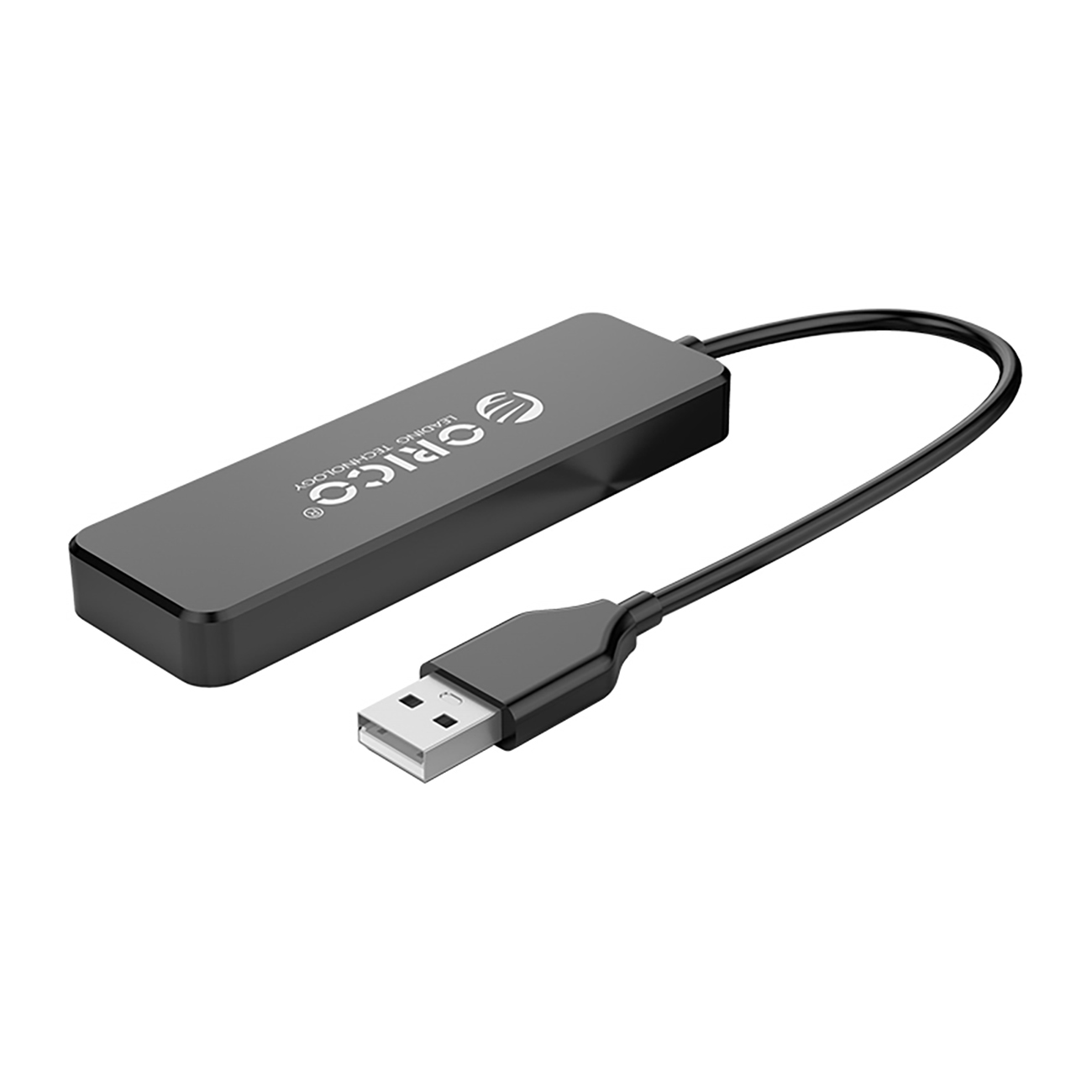 Hub FL01 stacja dokująca rozdzielacz USB-A na 4x USB-A – czarny