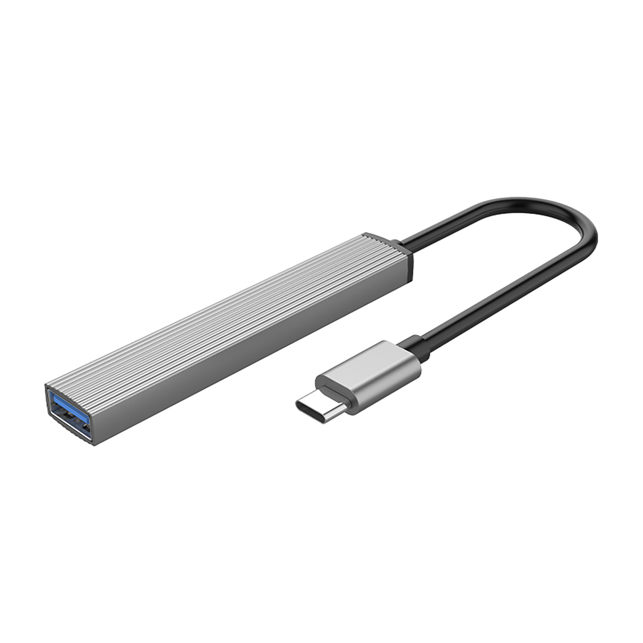 Hub AH-13 stacja dokująca rozdzielacz USB-C na 4x USB-A – szary