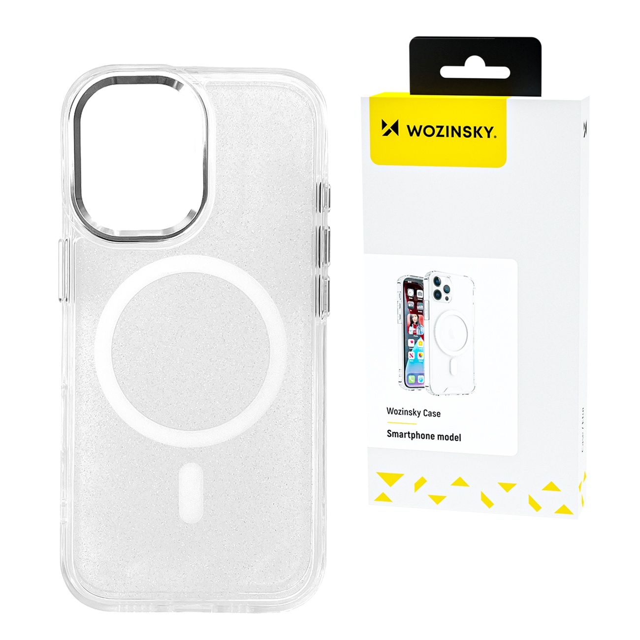 Etui ochronne na Samsung Galaxy S24 FE Glitter Case Mag Safe – przezroczyste z brokatem Etui ochronne na Samsung Galaxy S24 FE Glitter Case Mag Safe – przezroczyste z brokatem