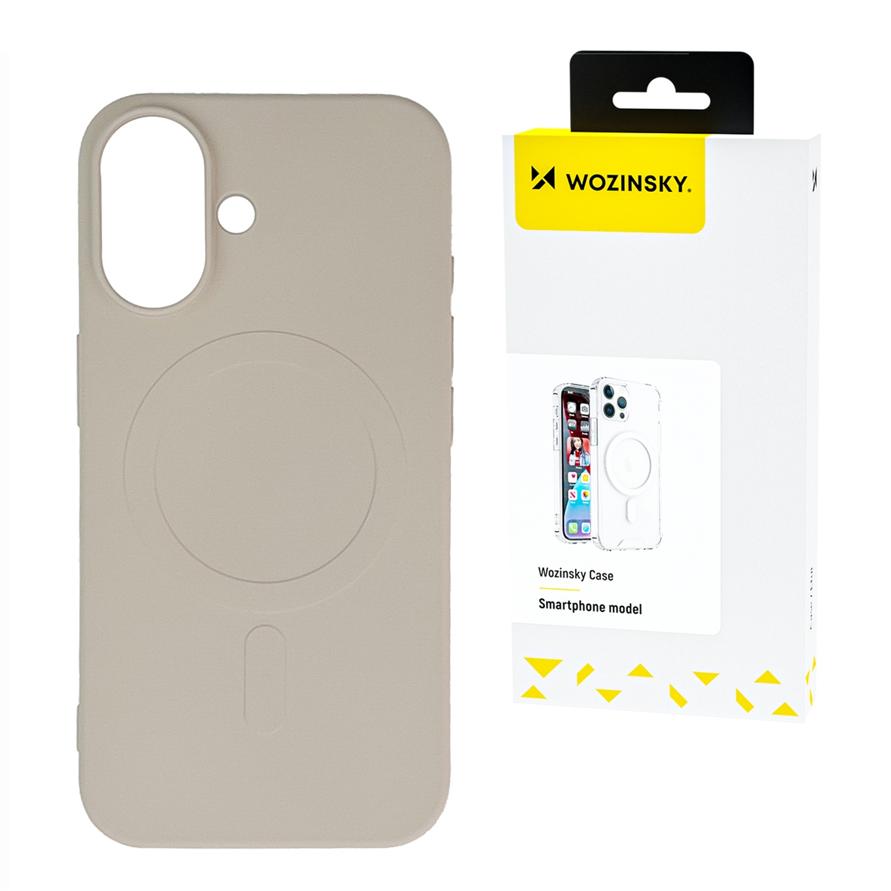 Etui pokrowiec na Samsung Galaxy S24 FE Liquid Silicone Case MagSafe – beżowe