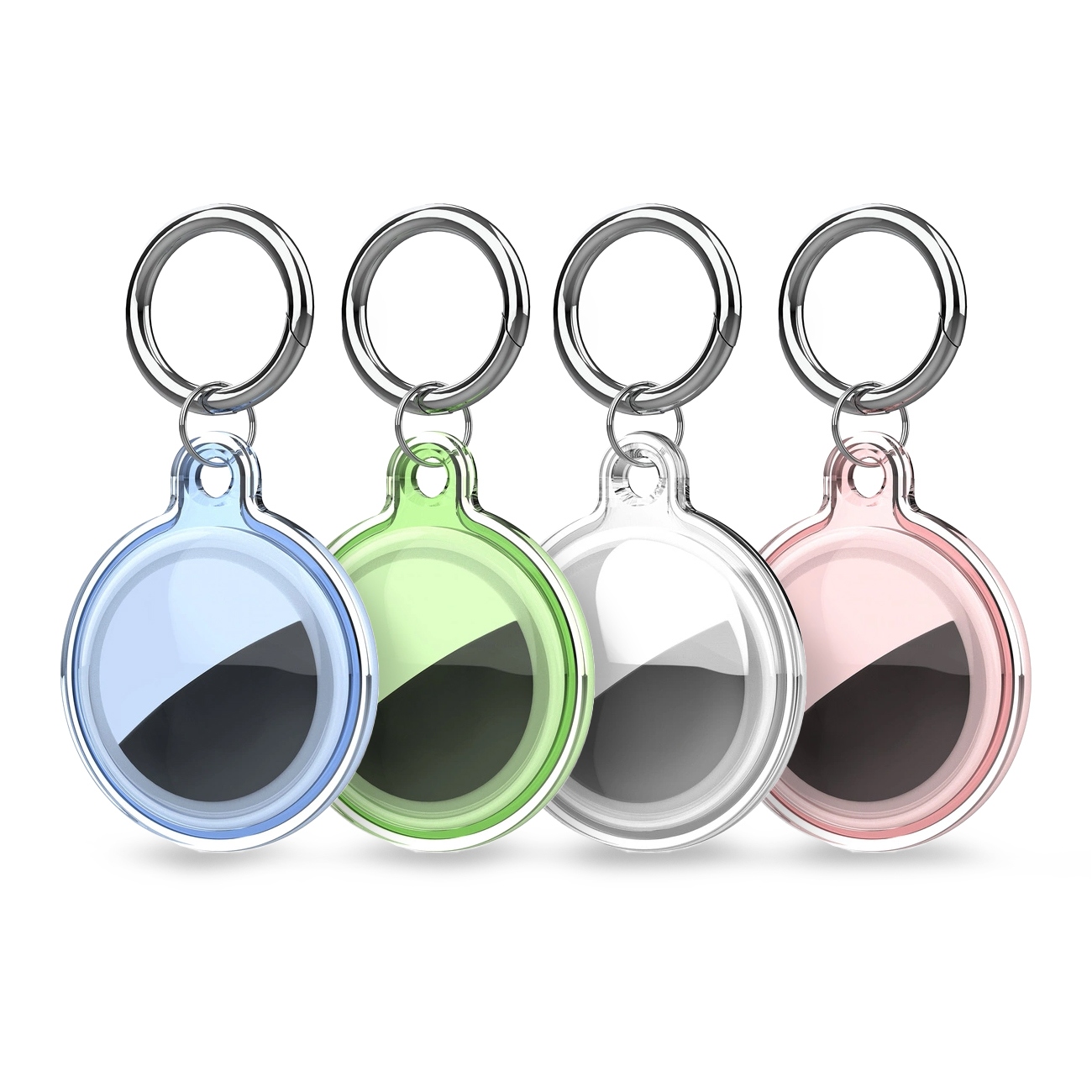 Etui na lokalizator Apple AirTag wodoodporne transparentne – 4 szt.