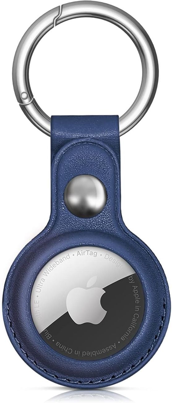 Etui do lokalizatora Apple AirTag z ekoskóry – niebieskie