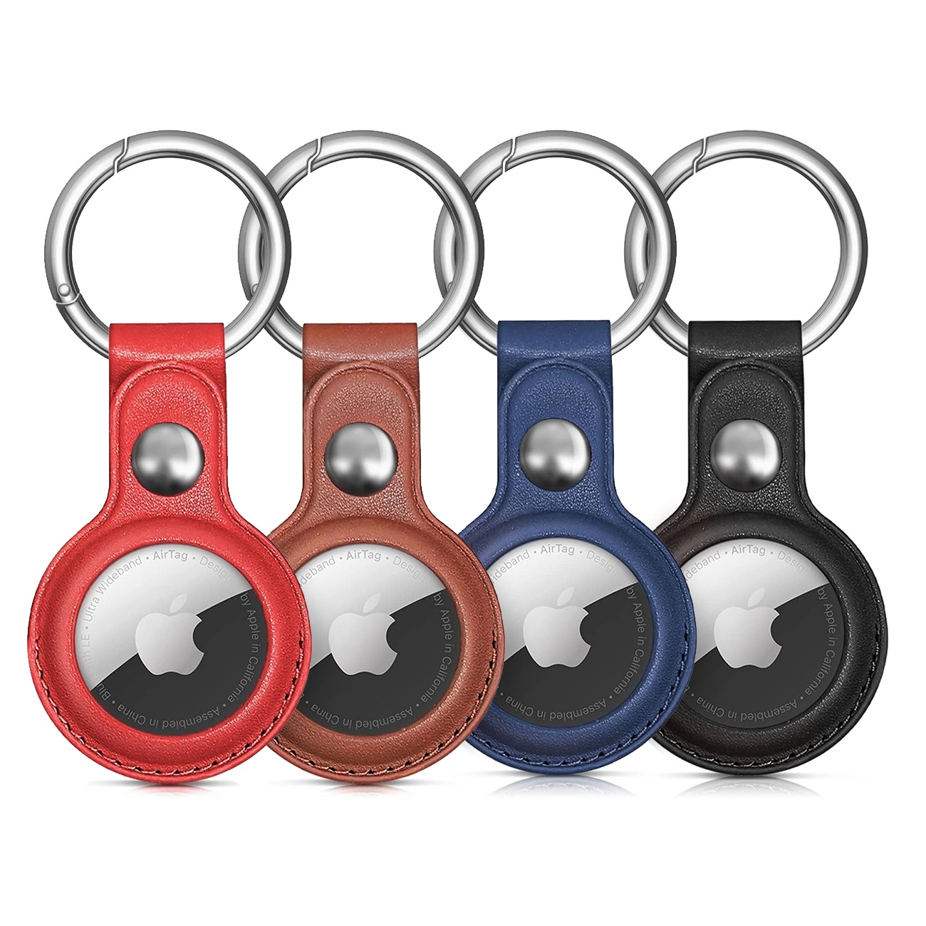 Etui do lokalizatora Apple AirTag z ekoskóry – 4 szt.