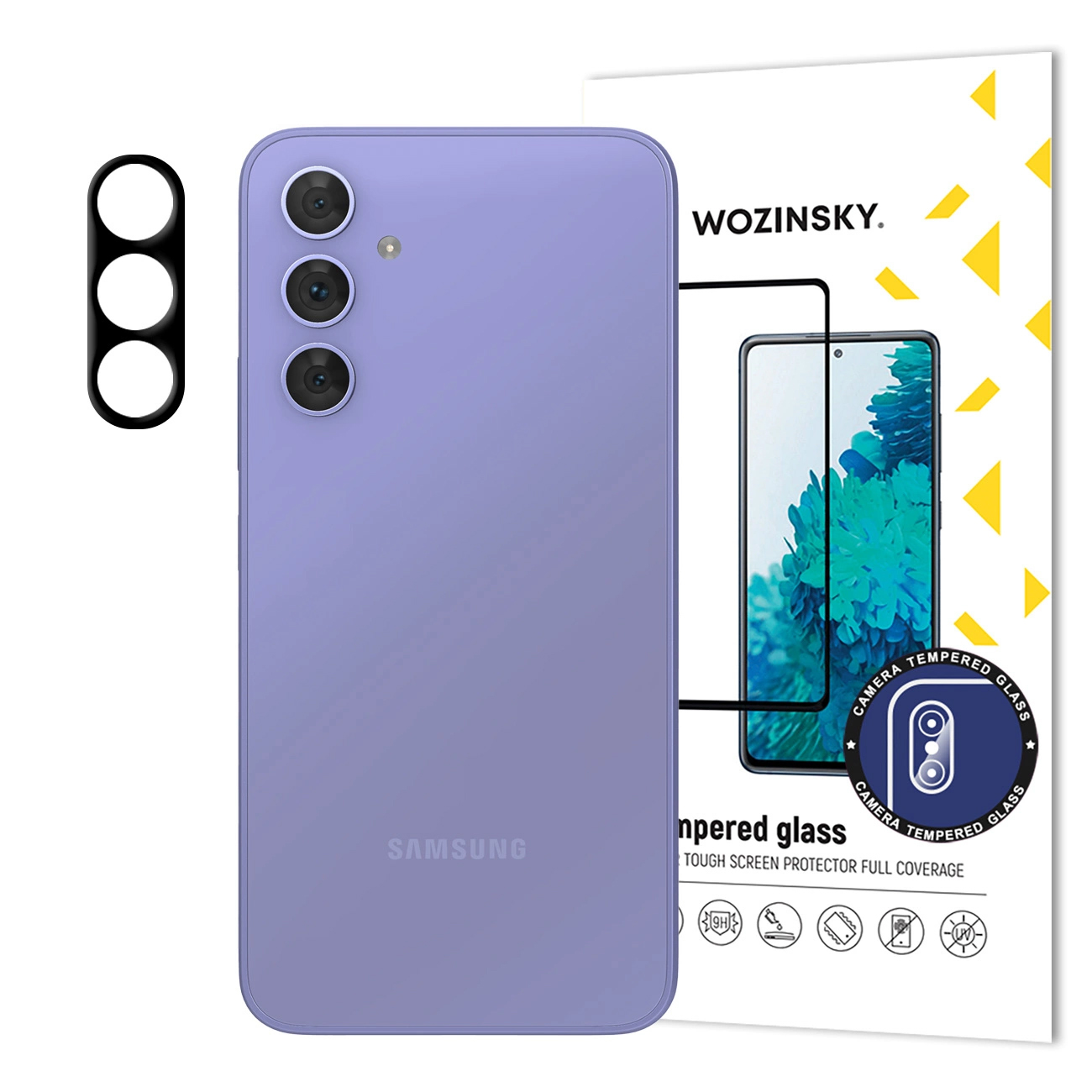 Szkło hartowane 9H na cały aparat kamerę do Samsung Galaxy S25 Ultra