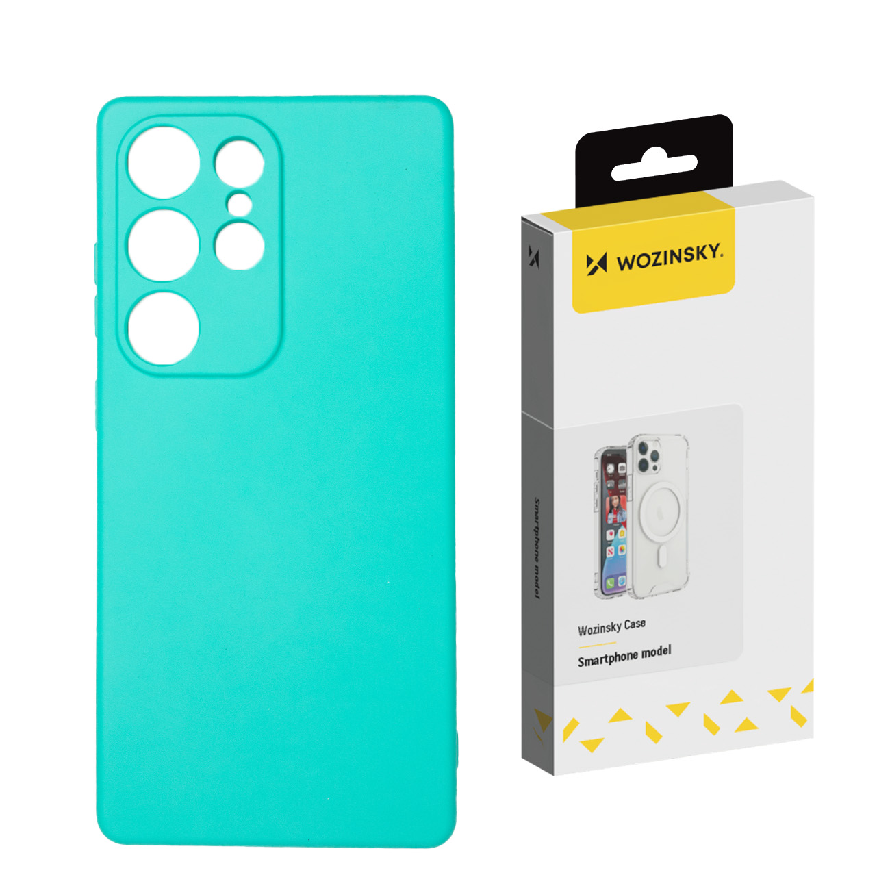 Etui elastyczne silikonowe na Samsung Galaxy S25 Ultra Silicone Case – miętowe