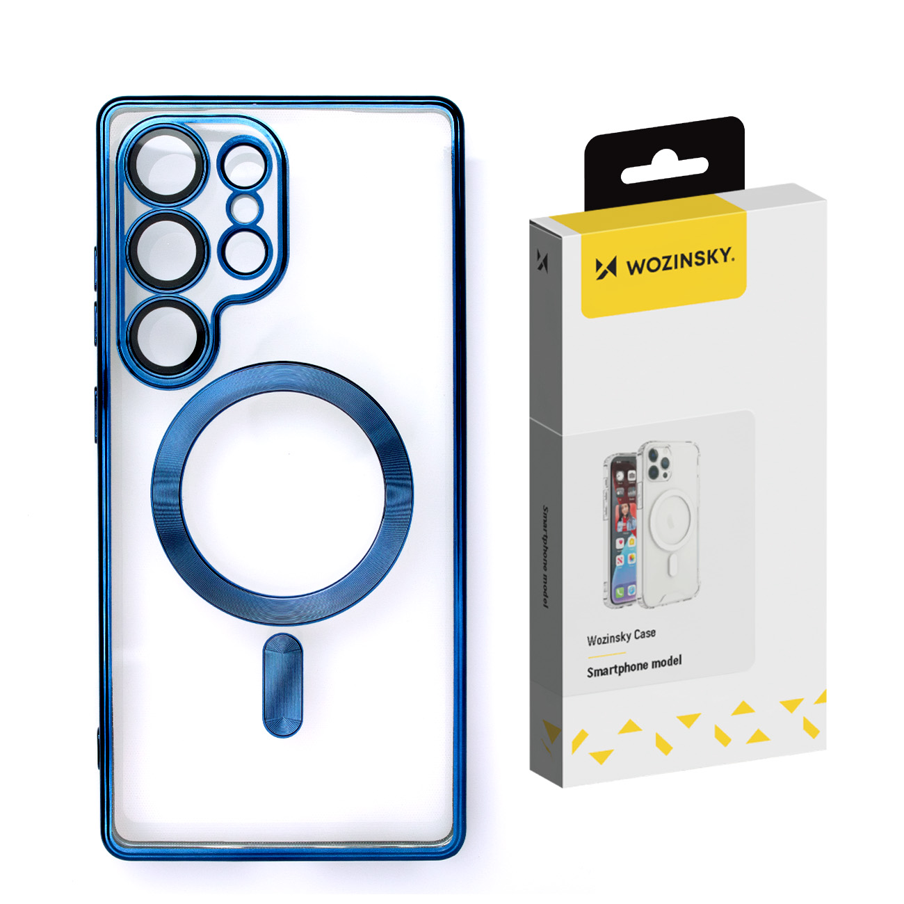 Etui plecki na Samsung Galaxy S25+ Electroplated Case z Magsafe – niebieskie